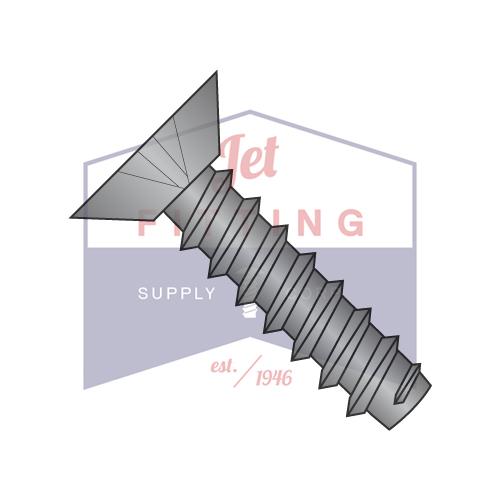 4-24X1/4 Phillips Flat Undercut Self Tapping Screw Type B Fully Threaded Black Oxide