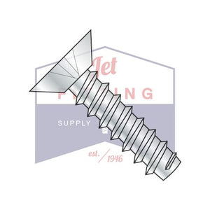 6-20X1/2 Phillips Flat Undercut Self Tapping Screw Type B Fully Threaded Zinc