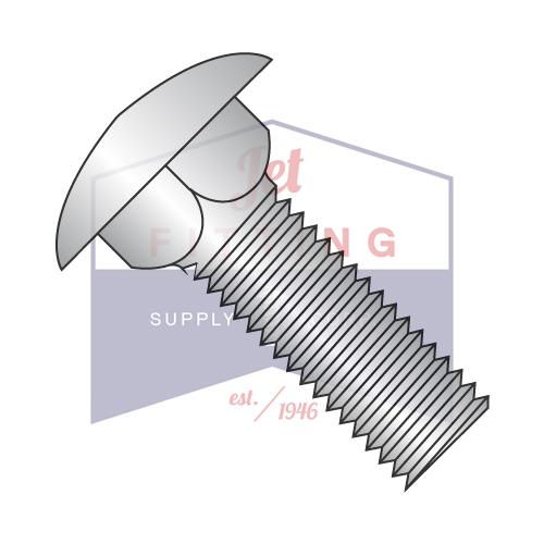 10-24X1/2 Carriage Bolt Stainless Steel 18-8 Fully Threaded