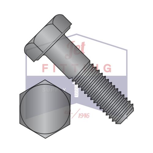 Tornillo de cabeza hexagonal de acero de grado 2, sin óxido negro y aceite A307, 5/16-18 x 5/8