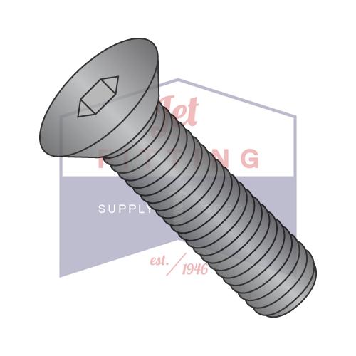 Tornillo de cabeza hueca plana con rosca fina de 1/4-28 x 1 1/4, liso