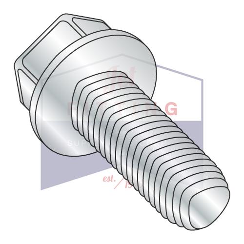 Tornillos autorroscantes de cabeza hexagonal sin ranura, estilo Taptite, de acero y zinc, M8-1,25 x 20, DIN7500 Cantidad: 1000