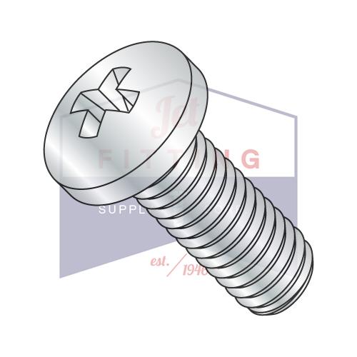 Tornillo de cabeza Phillips de cabeza plana métrica DIN 7985A ISO 7045 M4-0,7X10, zincado