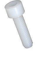 Socket head cap screw nylon natural (color off white)