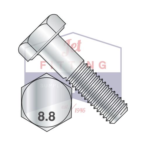 M12-1.25x180mm (PT) HEX CAP SCREWS Steel Class 8.8 Zinc Plated DIN 960