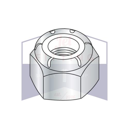 Tuerca de seguridad M48-5.0 con inserto de nailon de acero galvanizado clase 8.8 DIN 985
