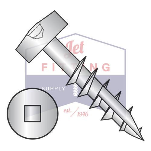 7-12X1 1/4 Square Modified Pan Pocket Face Frame Coarse Thred Type17 Partial Thrd Zinc Bake