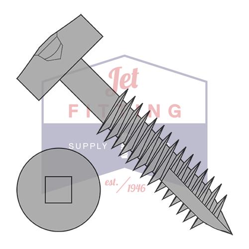 6-20X1 1/4 Square Modified Pan Pocket Hole Face Frame Fine Thrd Type17 Partial Thread Plain