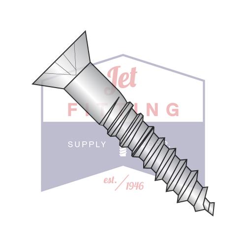 Tornillo para madera de cuerpo completo Phillips plano de 6-18 x 1 1/4, rosca 2/3, acero inoxidable 18 8