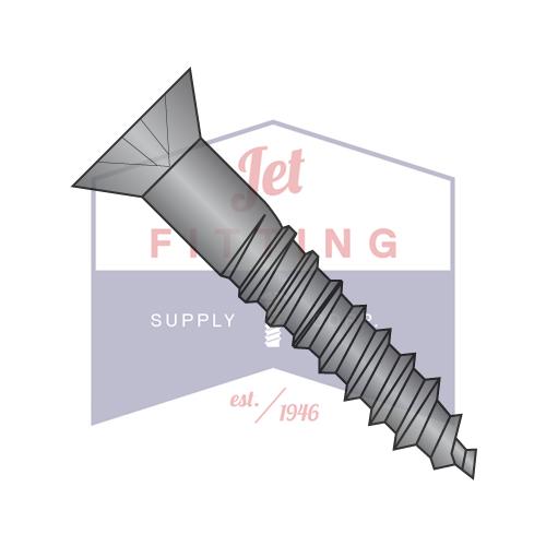 Tornillo para madera de cuerpo completo Phillips plano de 8-15 x 1, rosca 2/3, óxido negro y aceite