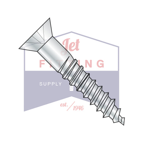 Tornillo para madera de cuerpo entero Phillips n.° 4-22 x 3/8, plano, 82, zinc