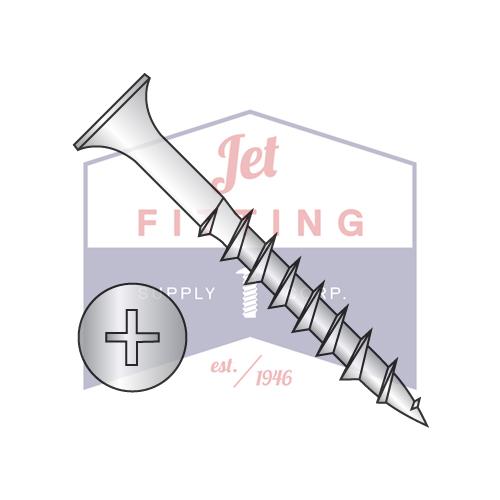 Tornillo de cabeza de trompeta Phillips de 1/4-8X4 para cubierta de madera exterior, de acero inoxidable 18-8