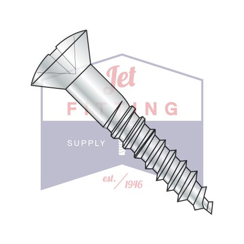 10-13X2 Phillips Oval Full Body Wood Screw Zinc