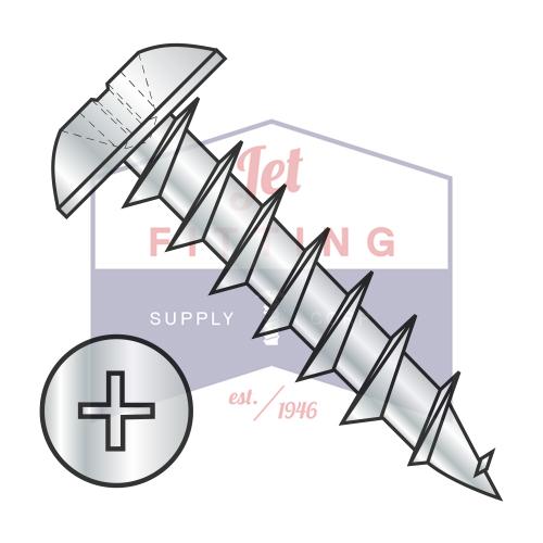 6-13X5/8 Phillips Truss Deep Thread Wood Screw Full Thread Zinc Bake