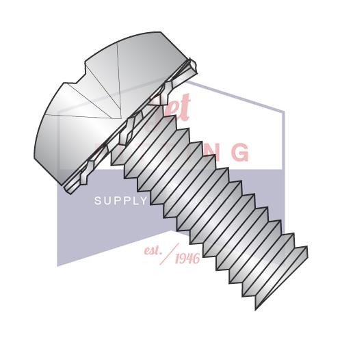 Tornillo para máquina Phillips de cabeza plana con cabeza de sem externa de 4-40 x 1/4, rosca completa, acero inoxidable 4 10