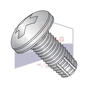 4-40X1/4  Phillips Pan Thread Cutting Screw Type F Fully Threaded 410 Stainless Steel