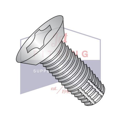 6-32X5/16  Phil Flat Undercut Thread Cutting Screw Type F Full Thread 18-8 Stainless Steel