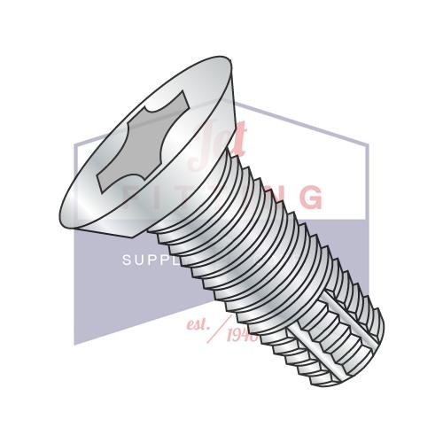 4-40X1/4  Phillips Flat Undercut Thread Cutting Screw Type F Fully Threaded Zinc