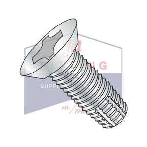 8-32X1/2  Phillips Flat Undercut Thread Cutting Screw Type F Fully Threaded Zinc