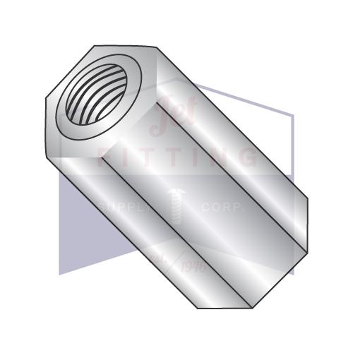 Separador hexagonal de tres ochos de acero inoxidable de 10-32 x 3/8
