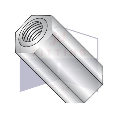 4-40X9/16  Three Sixteenths Hex Female Standoff Aluminum