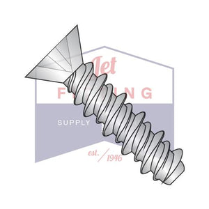 6-19X5/8 Phillips Flat High Low Screw Fully Threaded 4 10 Stainless Steel