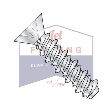 6-19X5/8 Phillips Flat High Low Screw Fully Threaded Zinc And Bake