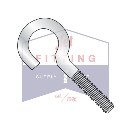 5/16-18X3 3/4  Open Eye Bolt Machine Screw Thread Steel Zinc