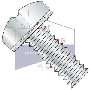 1/4-20X1  Phillips Pan Internal Sems Machine Screw Fully Threaded Zinc