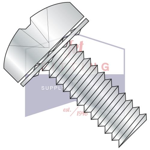 1/4-20X1  Phillips Pan Internal Sems Machine Screw Fully Threaded Zinc