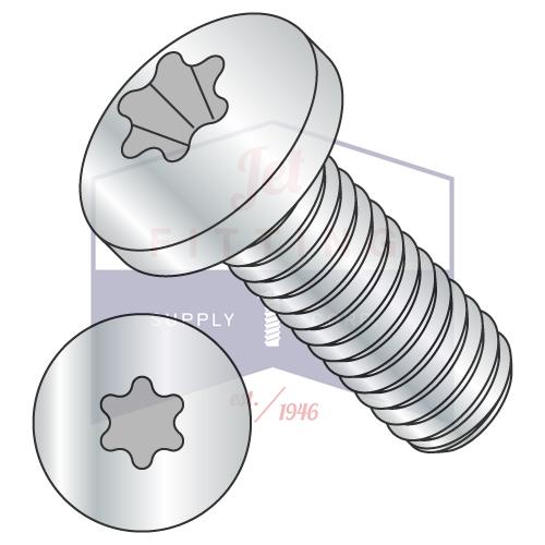 M4-0.7X10  ISO14583 Metric Torx (6 Lobe) Pan Machine Screw Full Thd Class 8.8 Heat Treat ZincROHS