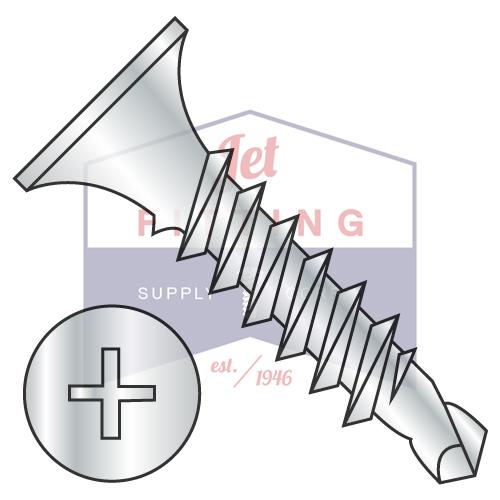 10-16X3 1/2 Phillips Bugle Head Full Thread Self Drilling Drywall Screw Zinc and Bake