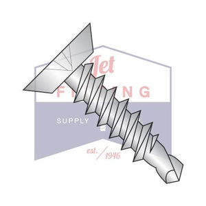 10-16X1 1/4  Phillips Flat Undercut Full Thread Self Drilling Screw 18 8 Stainless Steel