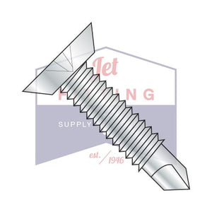 1/4-20X1  Phillips Flt Underct Full Thread Self Drill Scr Machine Sc Thread  Zinc and Bake