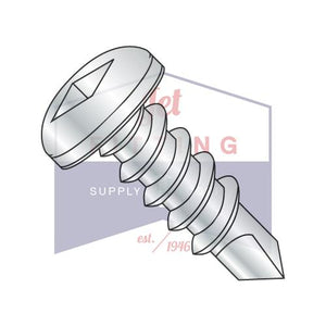 12-14X1 1/4  Square Drive Pan Self Drilling Screw Full Thread Zinc and Bake
