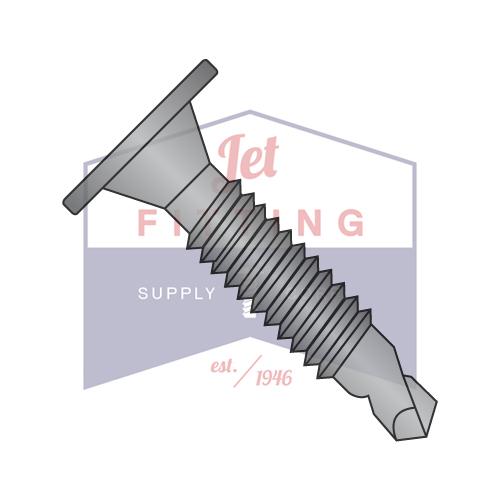 10-24X1 1/2  Phil Wafer Head #3 Point Self Drill Scr Machine Scr Thd Full Thd Black Zinc Bake