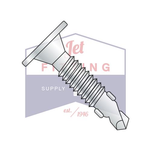 10-24X1 7/16  Phillips Wafer Head  Number 3 Point F/T Self Drilling Screw with Wings Zinc Bake