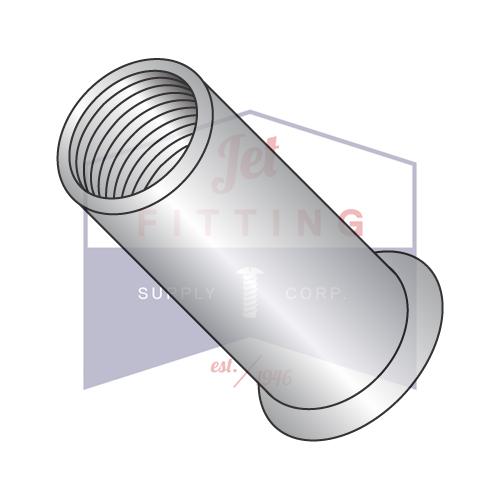 Tuerca remachable con inserción roscada de cabeza pequeña de 1/4-20-.165 de aluminio limpia y pulida SIN NERVIOS