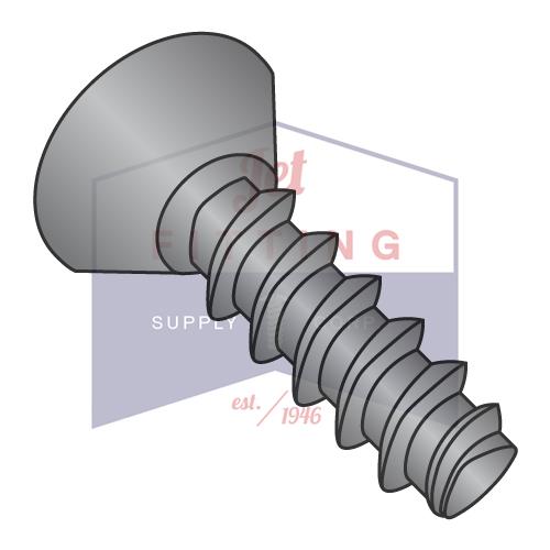 10-14X3/8 Phillips Flat Undercut Plastite Alternative 48-2 Fully Threaded Black Oxide Wax