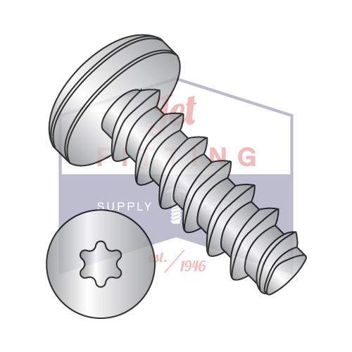 6-19X3/8 6 Lobe Pan Plastite 48-2 Alternative Fully Threaded 410 S/S Passivated & Waxed