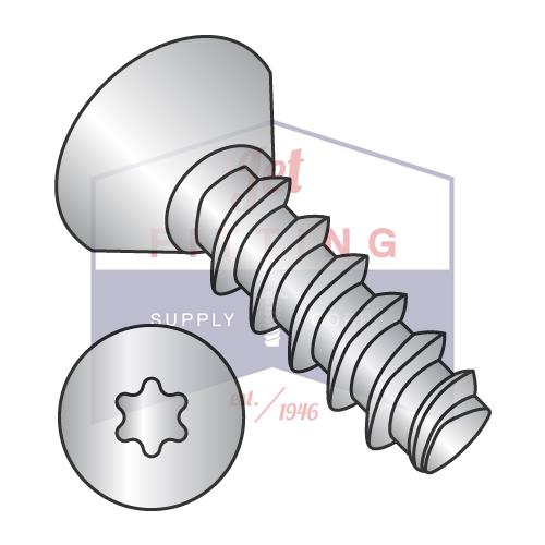 4-20X1/4 6 lóbulos, corte plano, alternativa a Plastite, rosca completa 48-2, 18,8 SS, cera pasivada
