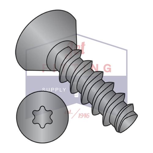 10-14X1/2 6 Lobe Flat Undercut Plastite Alternative 48-2 Fully Threaded Black Oxide & Wax