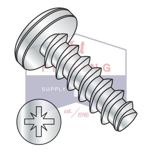 M3.5-1.65X25 Rosca de cabeza plana métrica Pozi Pan Plastite/Fix Alternativa de 45 grados Zincada y horneada
