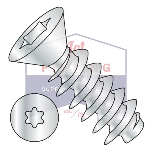 2.5-1.12X10 Torx métrico (6 lóbulos) Cabeza plana PT Alternativa Totalmente roscada Zincado y horneado