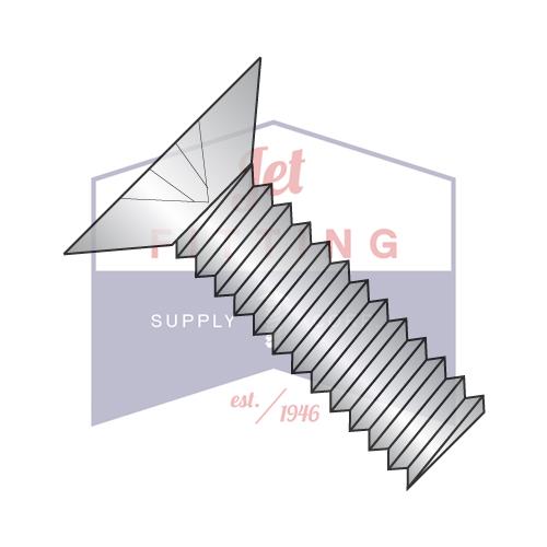 0-80X1/2  Phillips Flat 100 Degree Machine Screw Fully Threaded 18-8 Stainless Steel