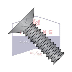 8-32X5/8  Phillips Flat 100 Degree Machine Screw Fully Threaded Black Oxide