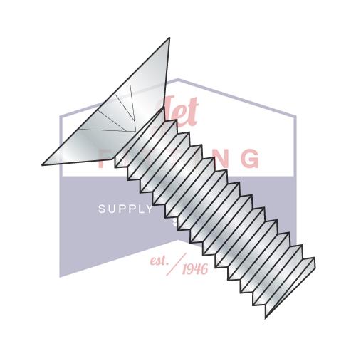 10-32X3/8  Phillips Flat 100 Degree Machine Screw Fully Threaded Zinc