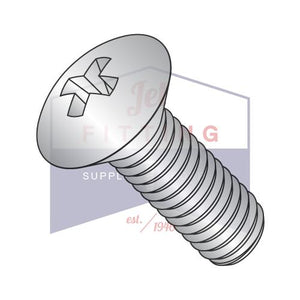 10-32X7/16  Phillips Oval Machine Screw Fully Threaded 18 8 Stainless Steel