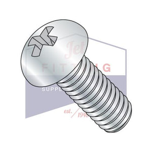 2-56X1  Phillips Round Machine Screw Fully Threaded Zinc