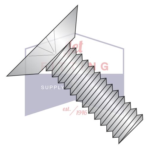 Tornillo para máquina de cabeza plana Phillips de 1/4-20 x 3/4 con rosca completa de acero inoxidable 316